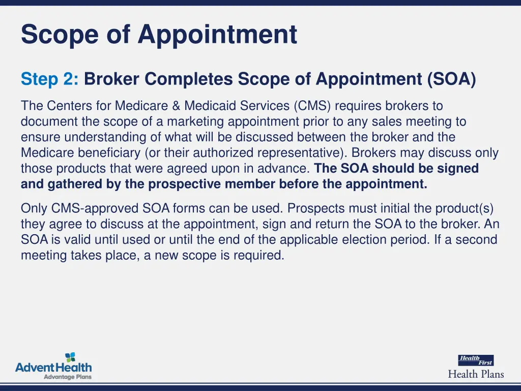 scope of appointment