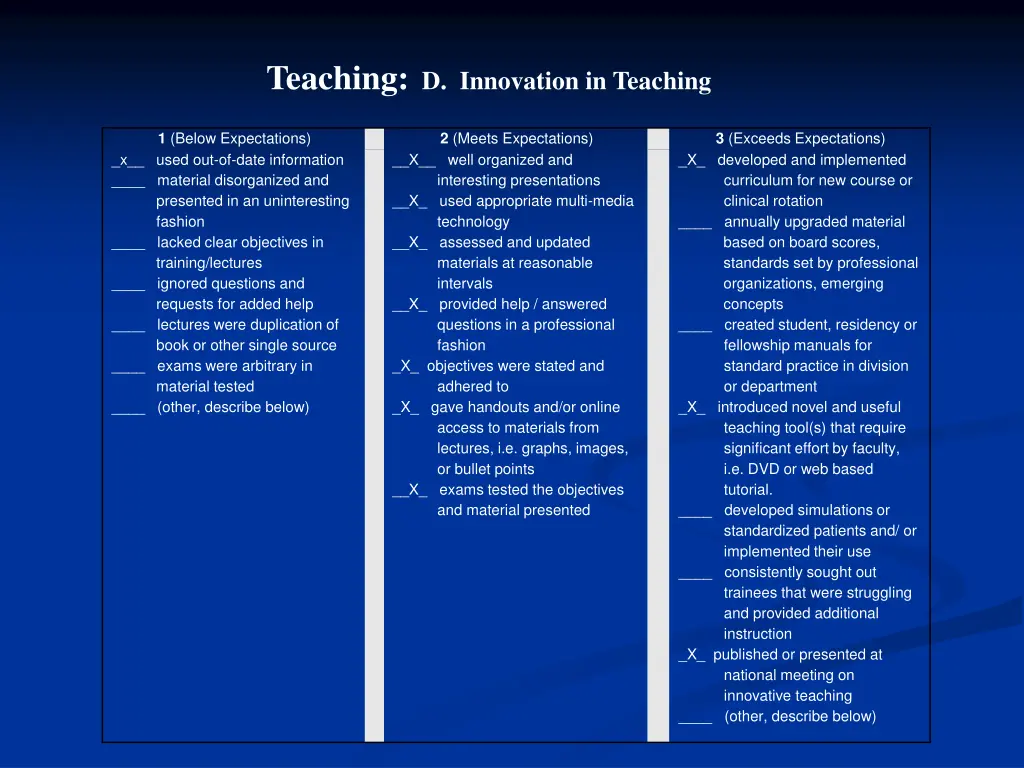 teaching d innovation in teaching