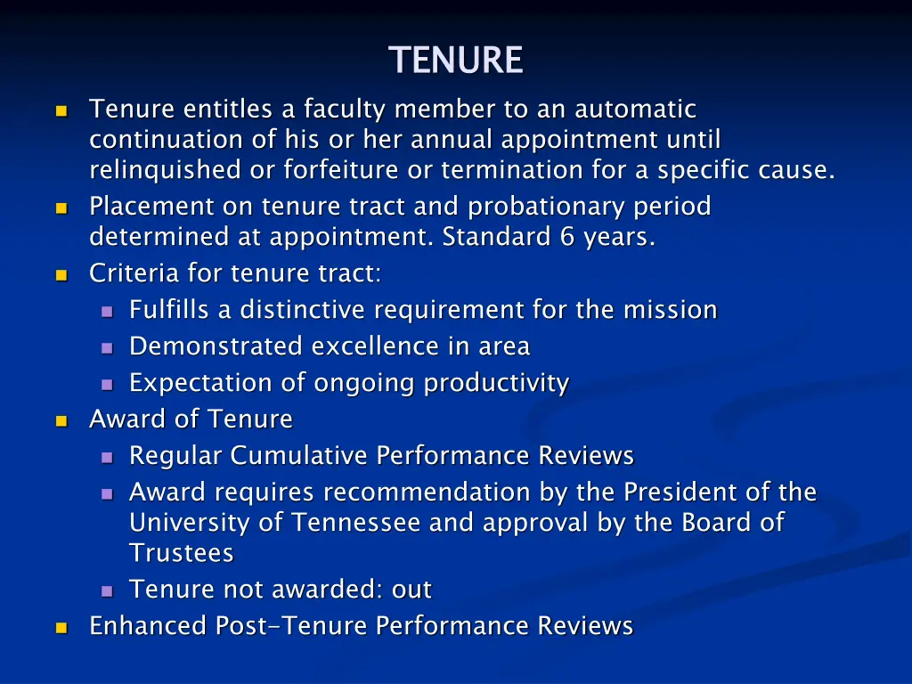 tenure 1