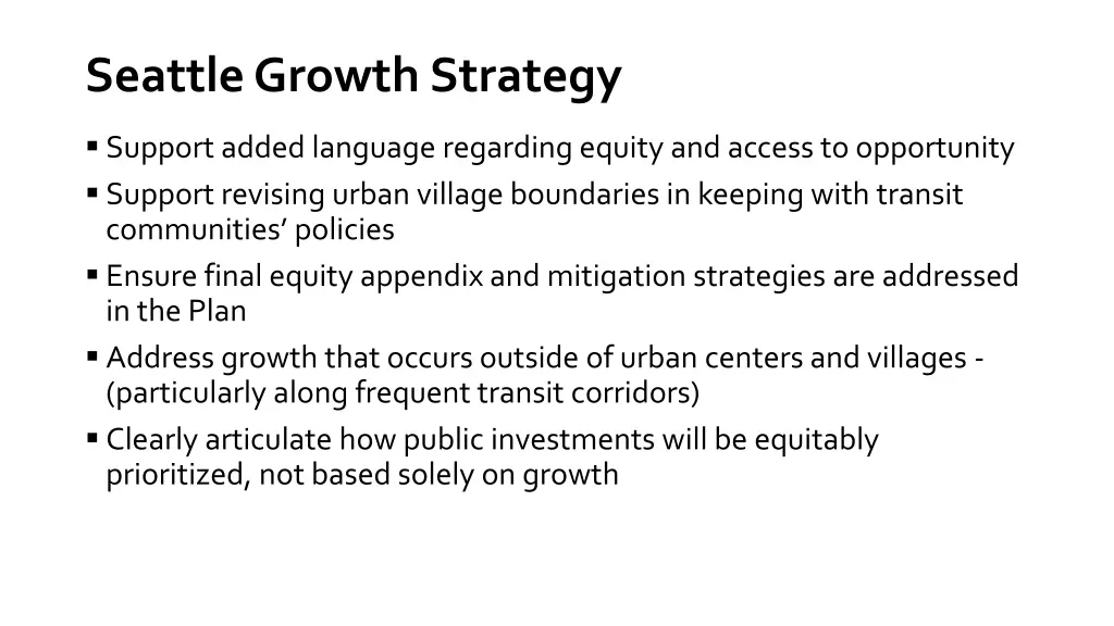 seattle growth strategy
