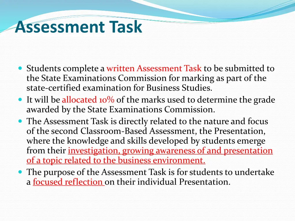 assessment task