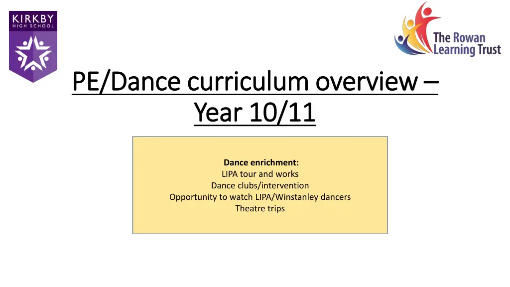 pe dance curriculum overview pe dance curriculum 11