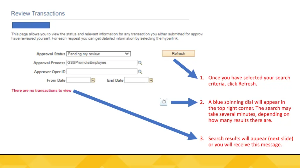 1 once you have selected your search criteria