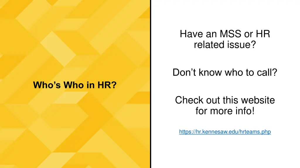 have an mss or hr related issue