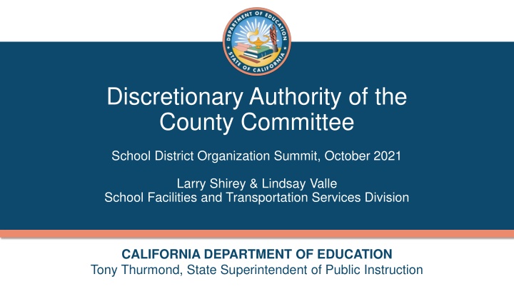 discretionary authority of the county committee