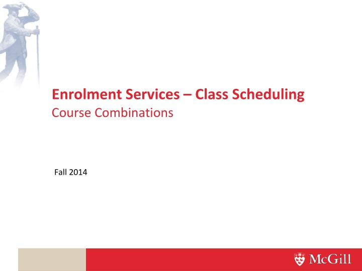 enrolment services class scheduling course