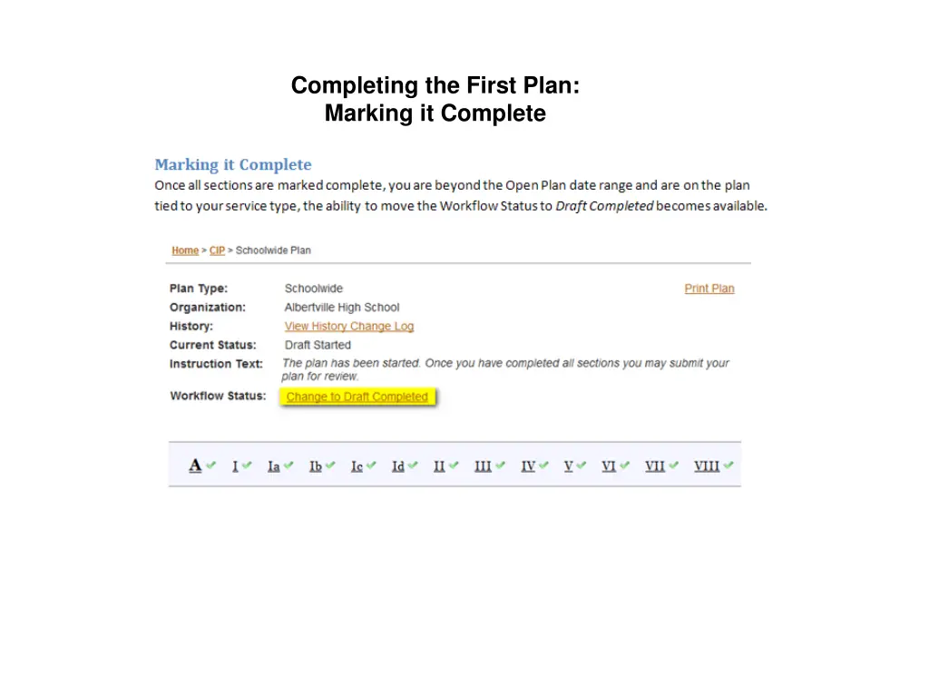 completing the first plan marking it complete