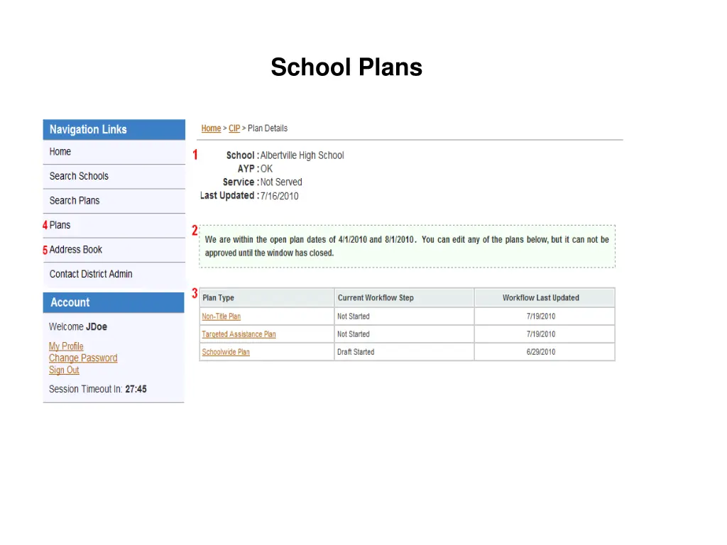 school plans