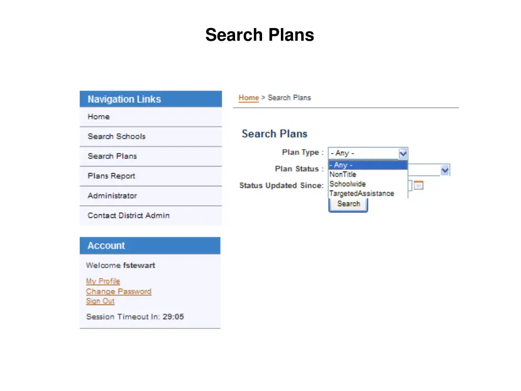 search plans 1
