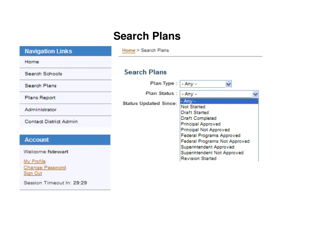 search plans 2