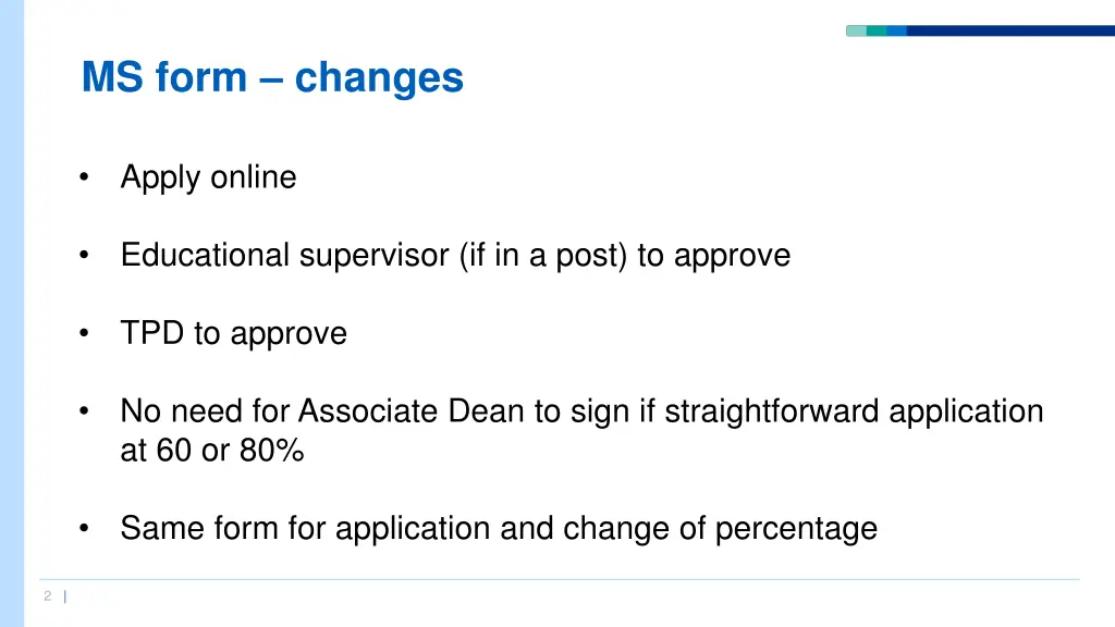 ms form changes