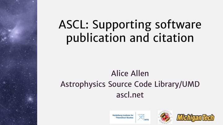 ascl supporting software publication and citation