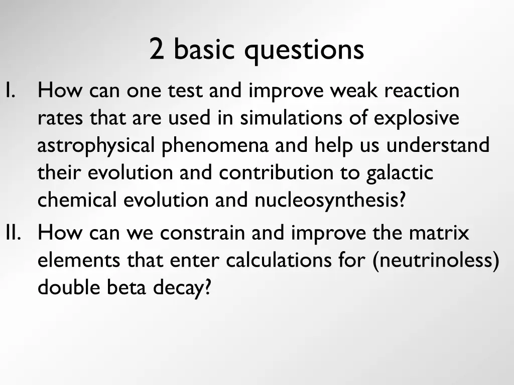 2 basic questions