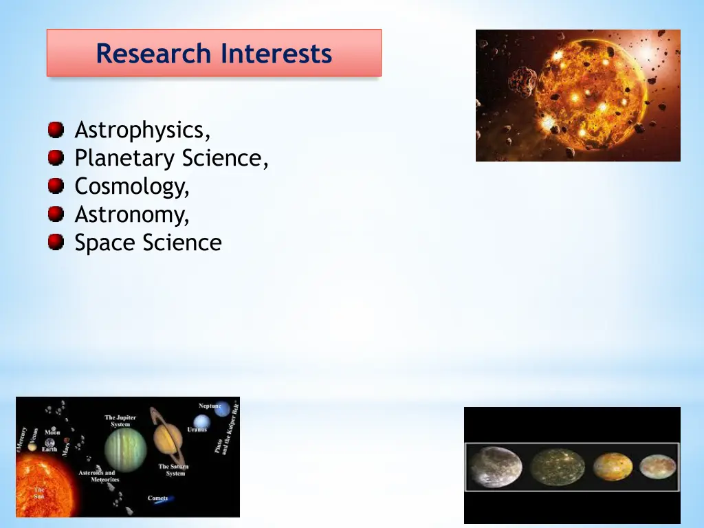 research interests