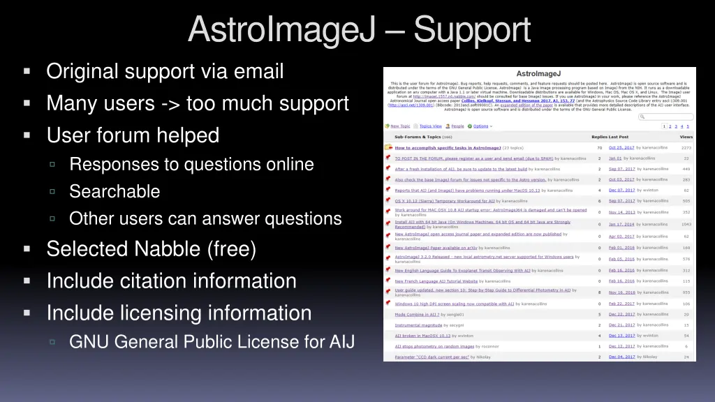 astroimagej support original support via email