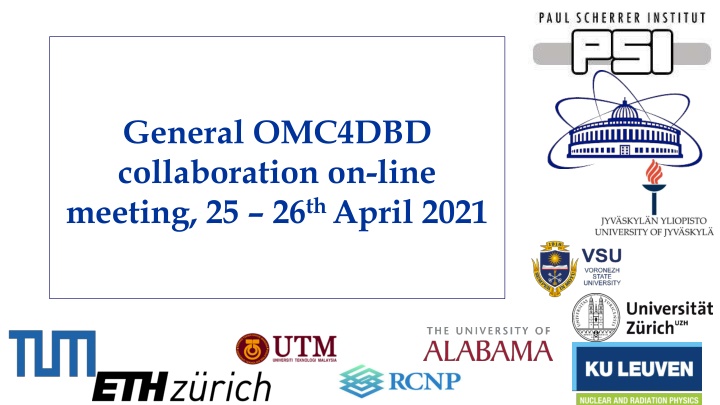 general omc4dbd collaboration on line meeting