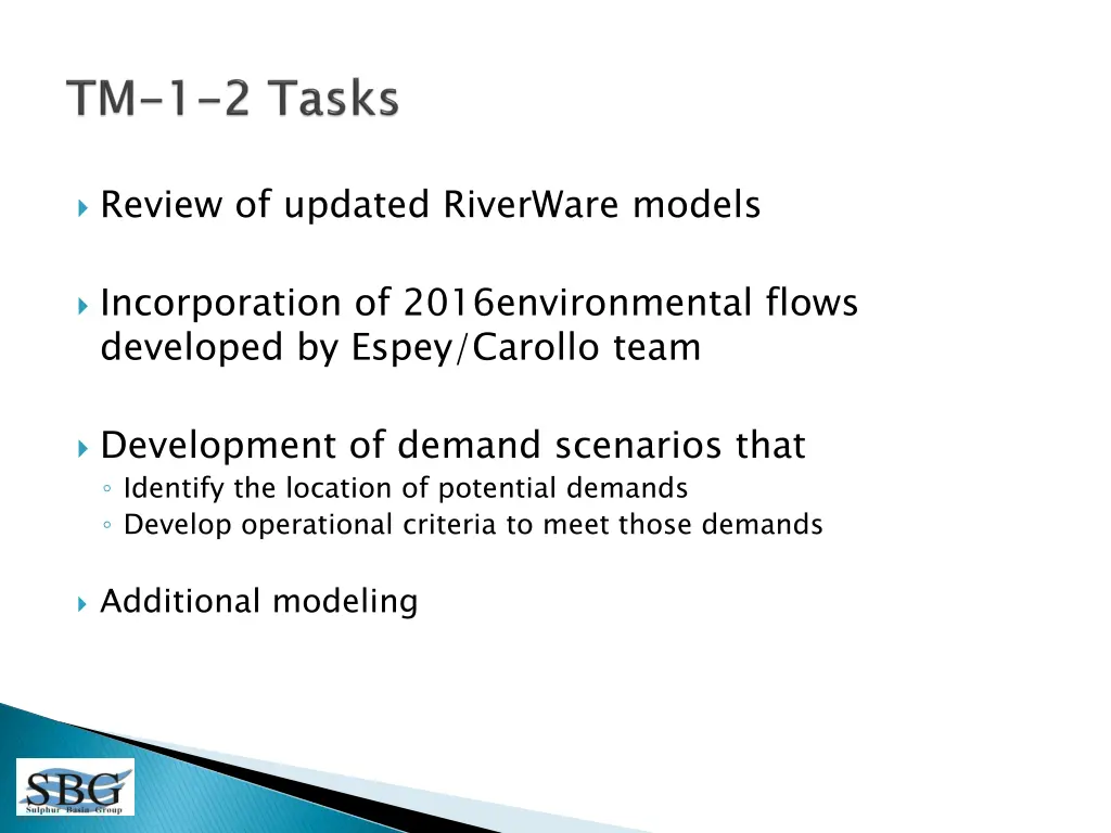 review of updated riverware models