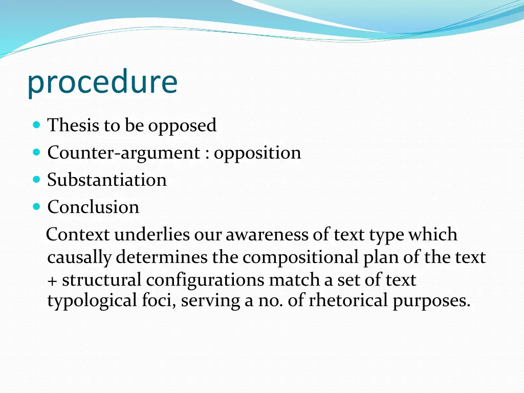 procedure