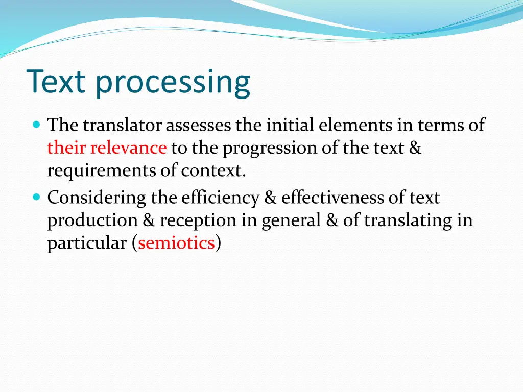 text processing