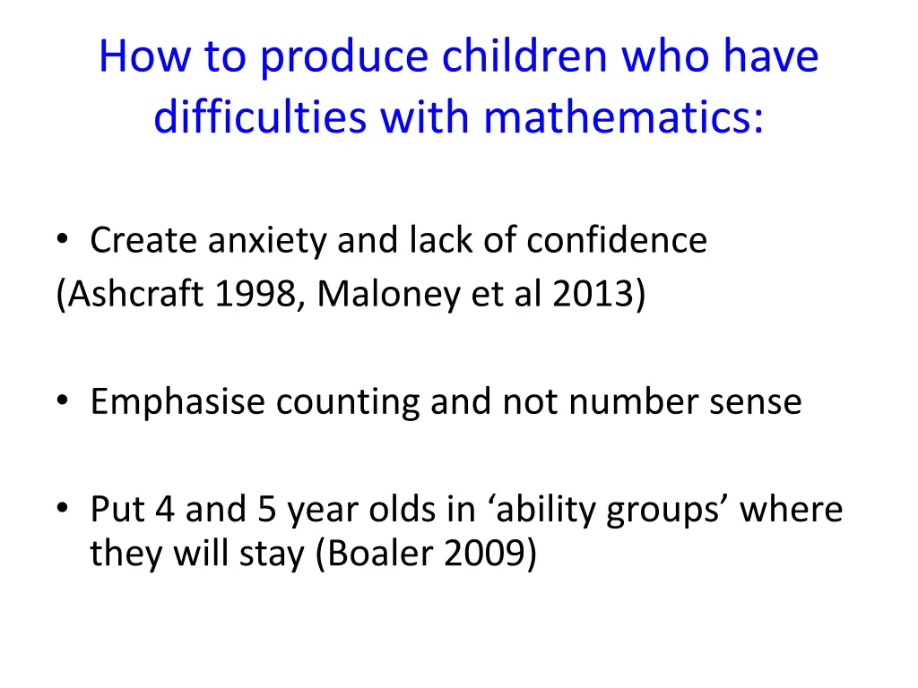 how to produce children who have difficulties