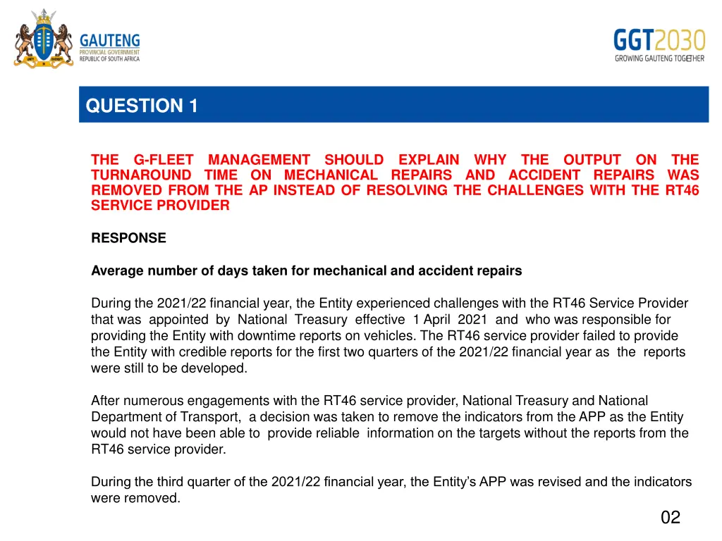question 1