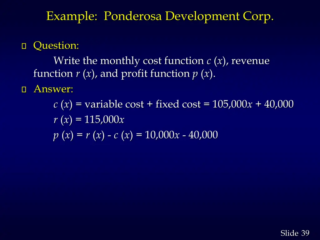 example ponderosa development corp 3