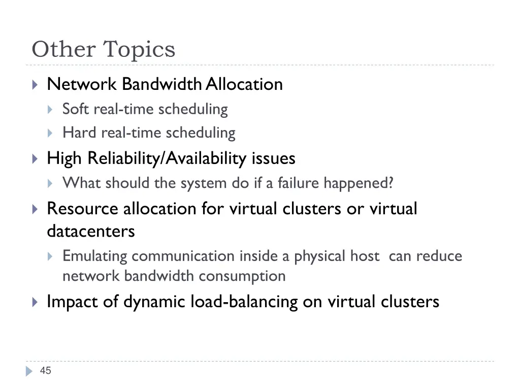other topics