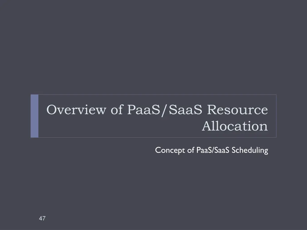 overview of paas saas resource 1
