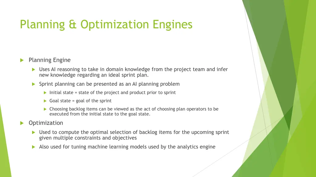 planning optimization engines