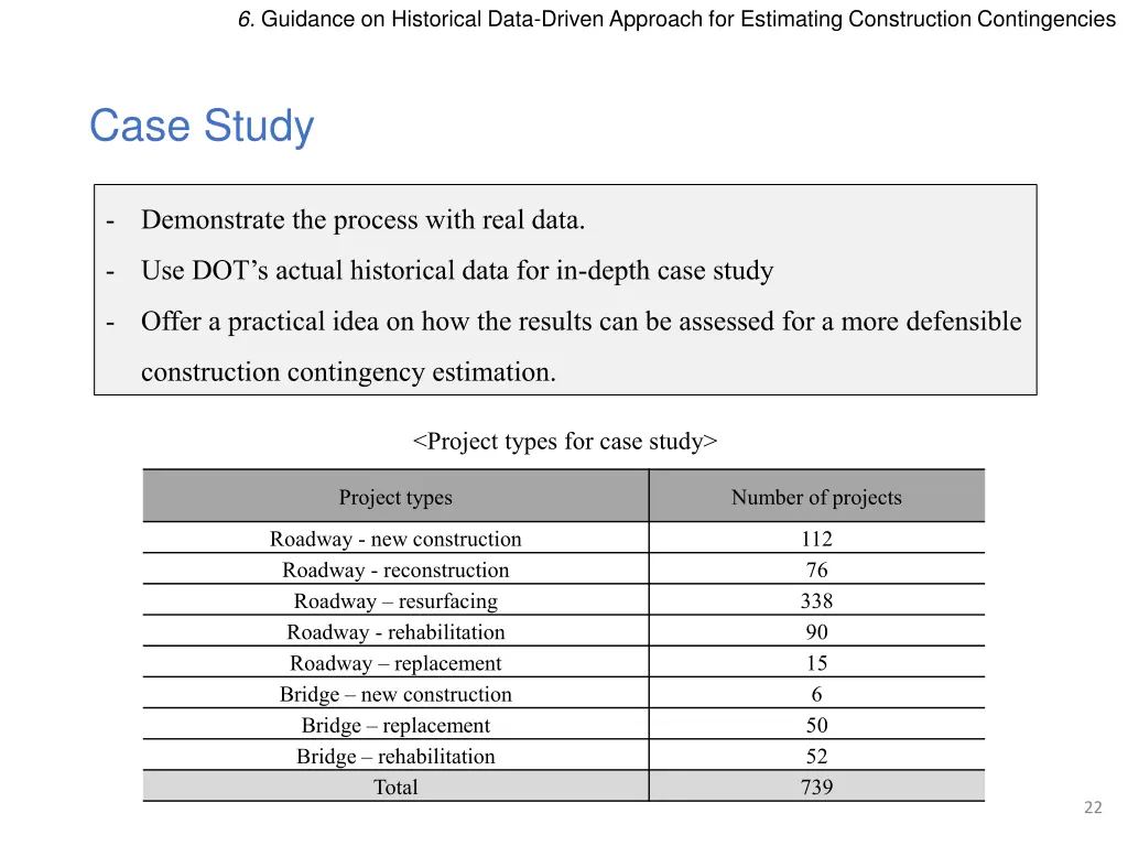 6 guidance on historical data driven approach 4
