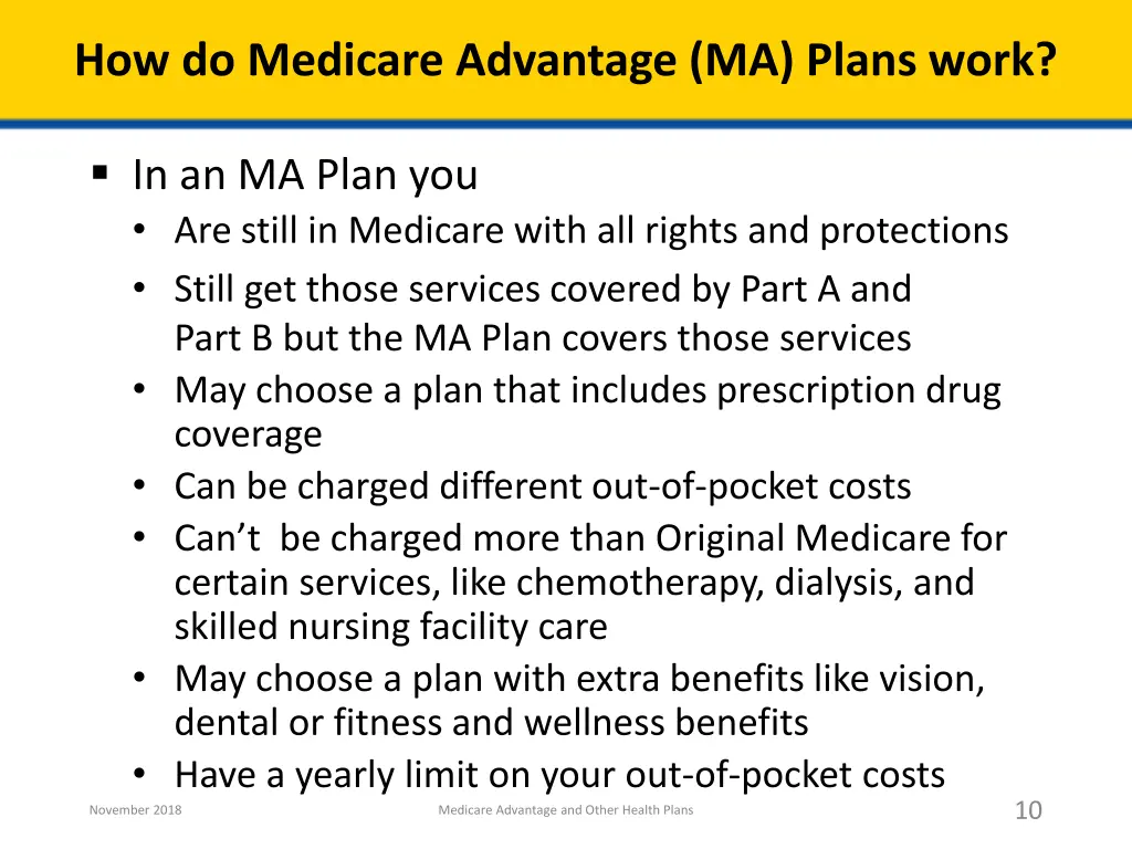 how do medicare advantage ma plans work