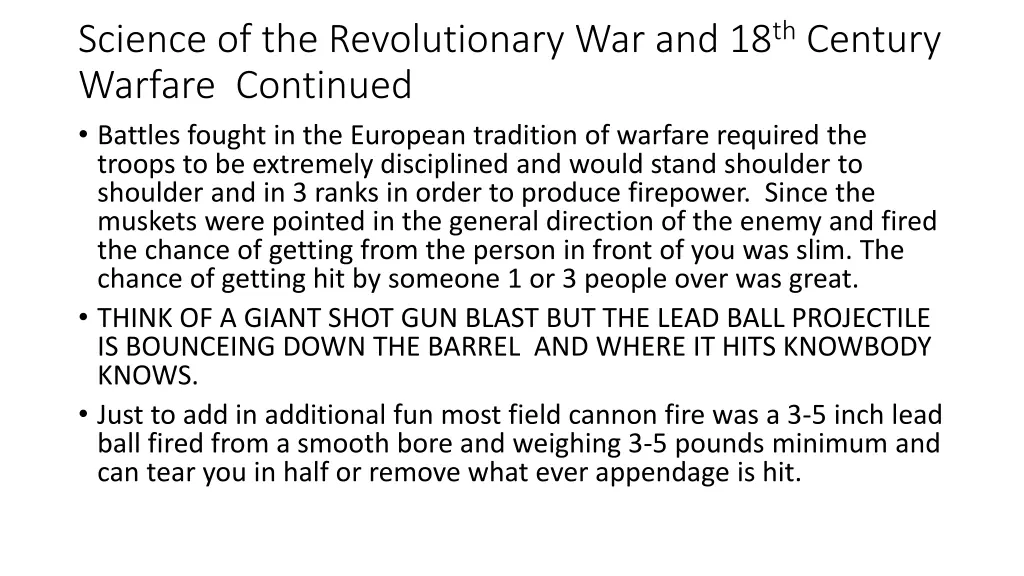 science of the revolutionary