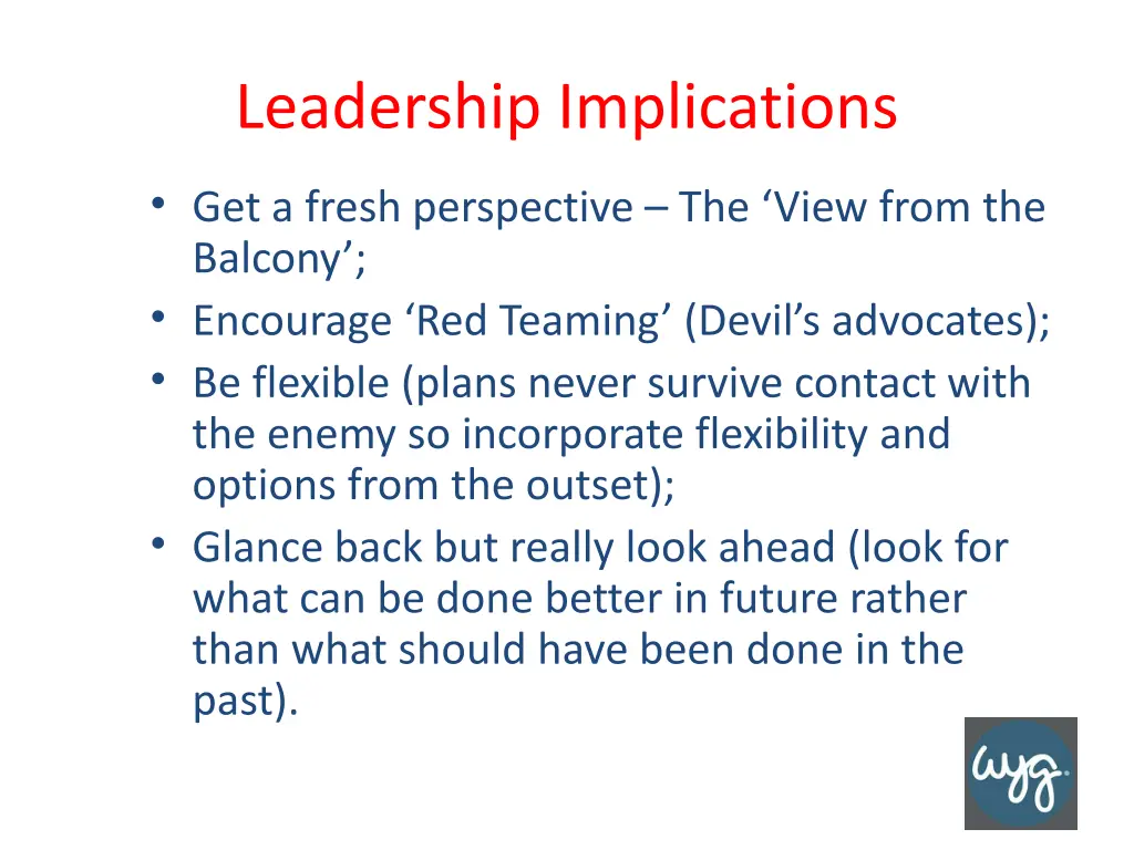 leadership implications 1