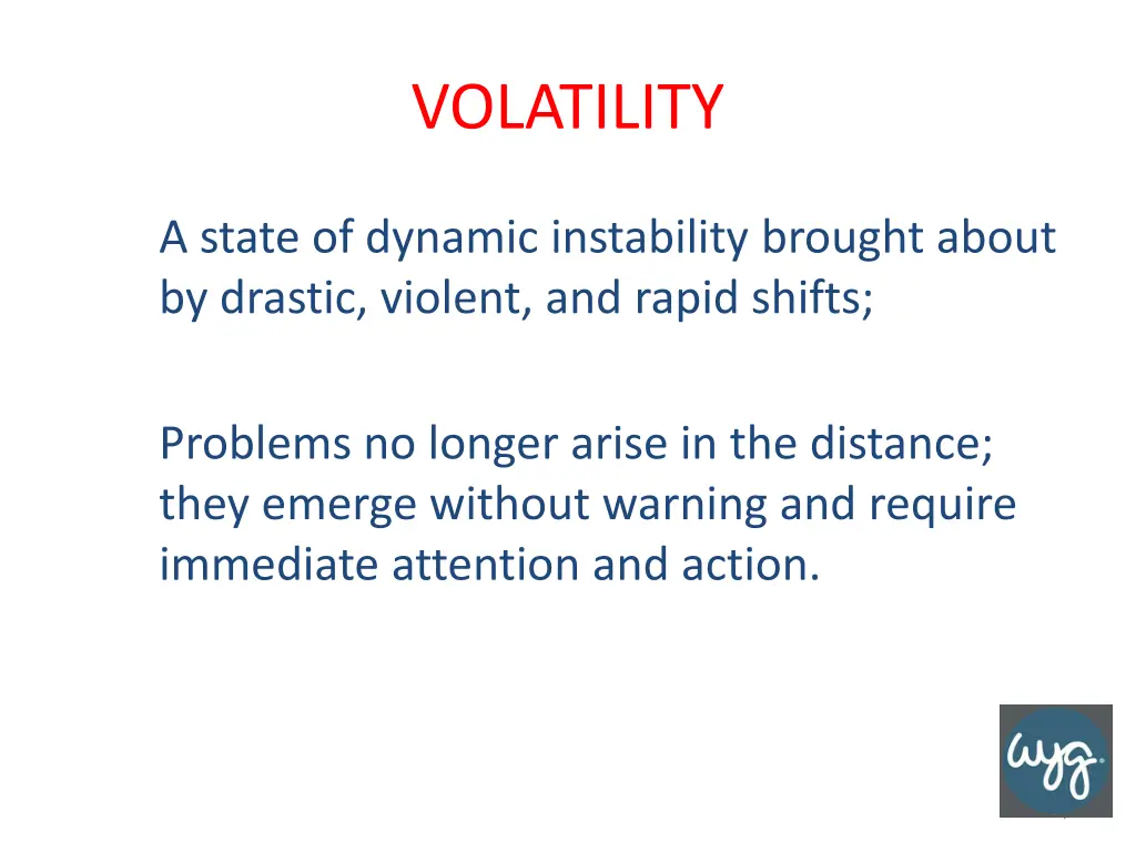 volatility
