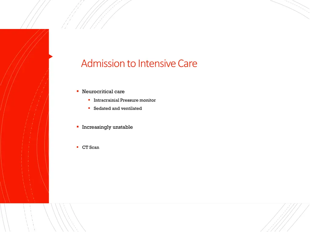 admission to intensive care