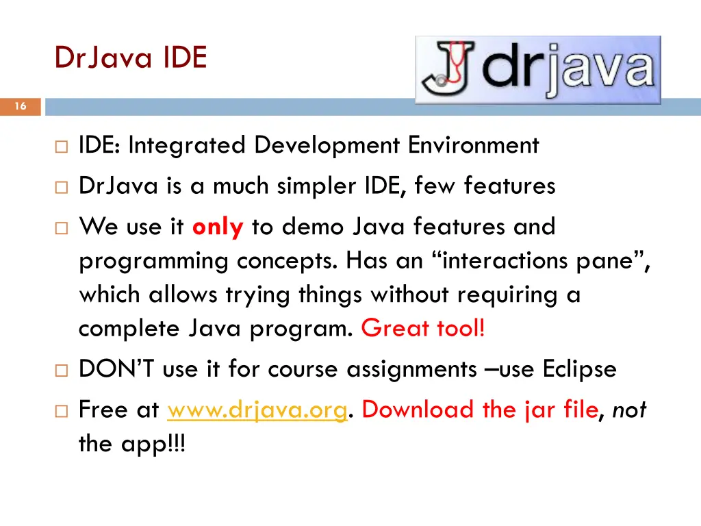 drjava ide