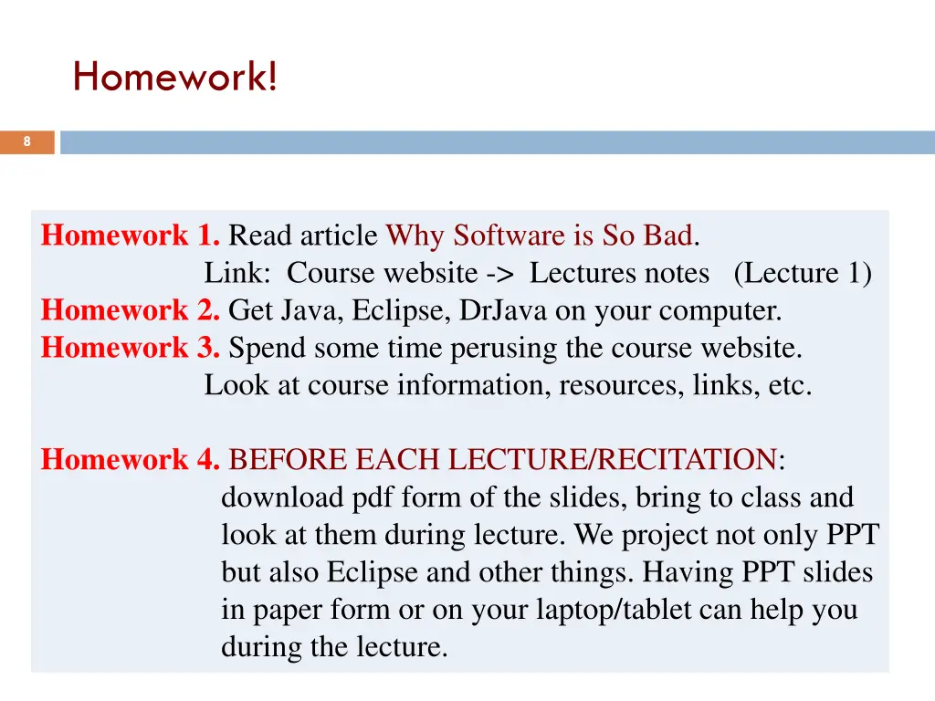 homework