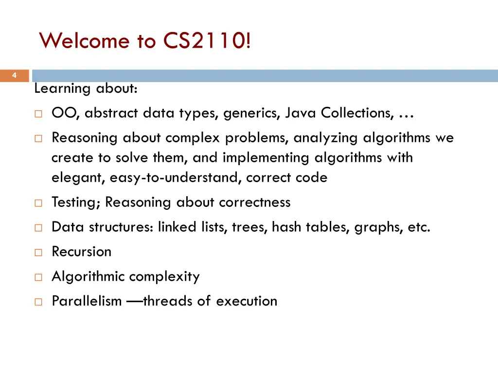 welcome to cs2110 1