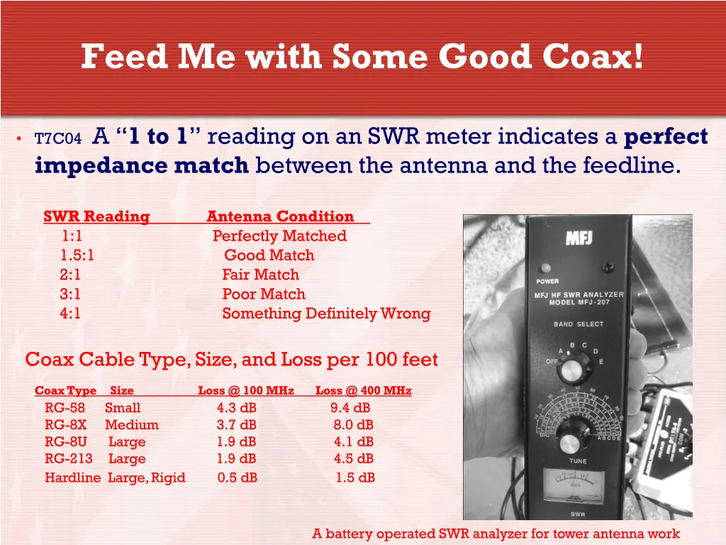 feed me with some good coax 6