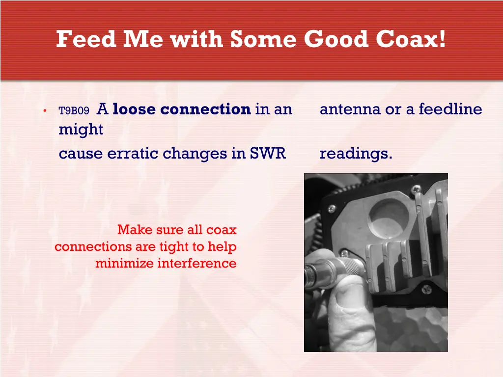 feed me with some good coax 9