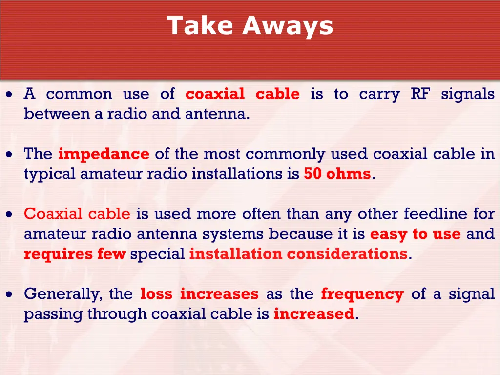 take aways 1