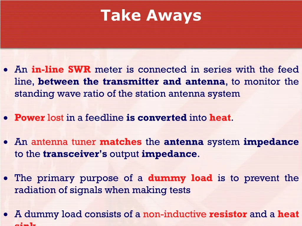 take aways 6