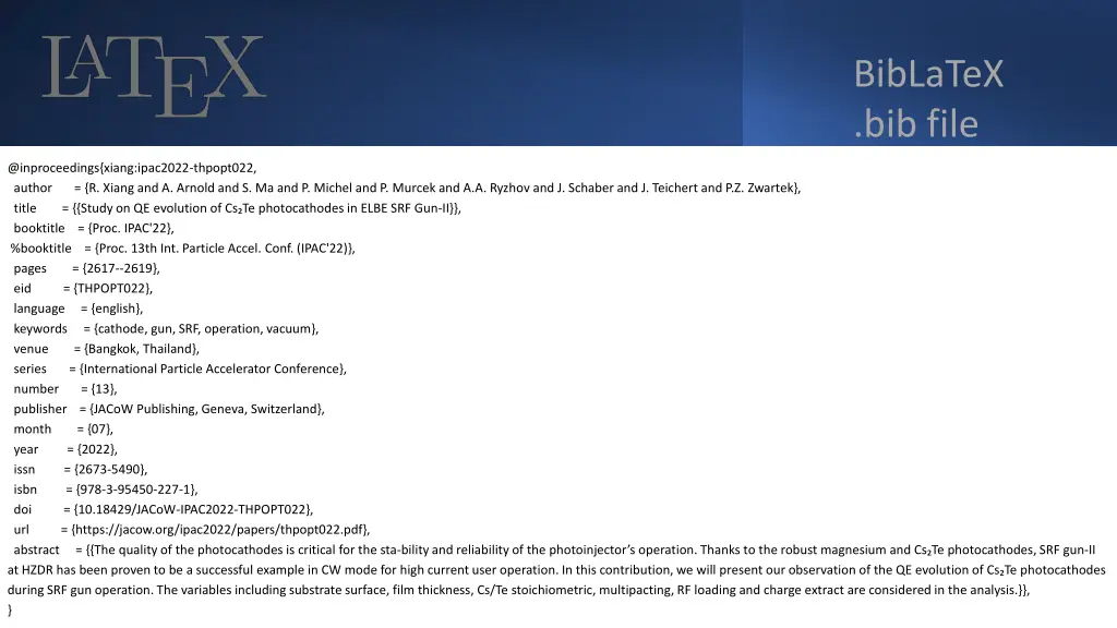 biblatex bib file