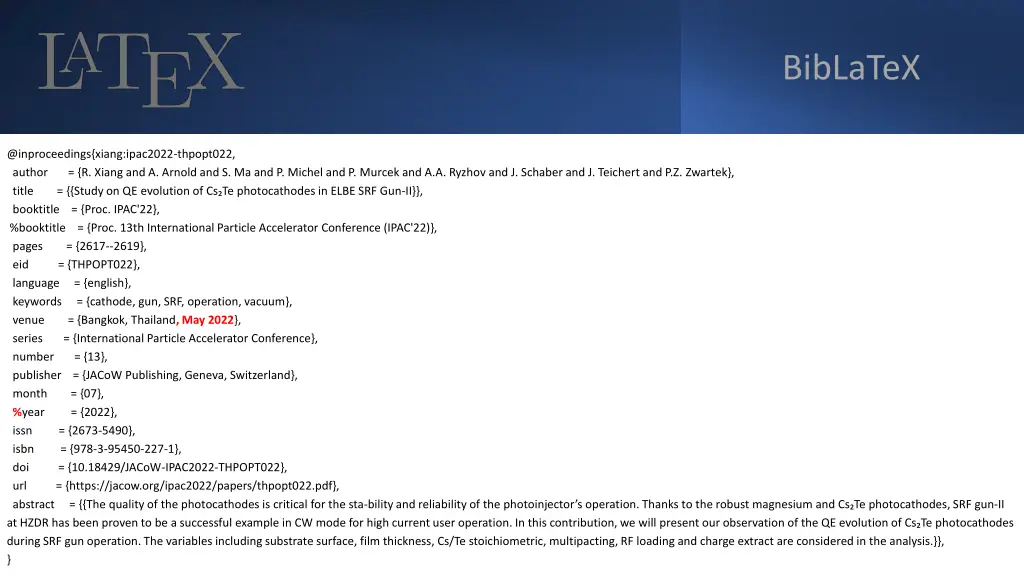 biblatex