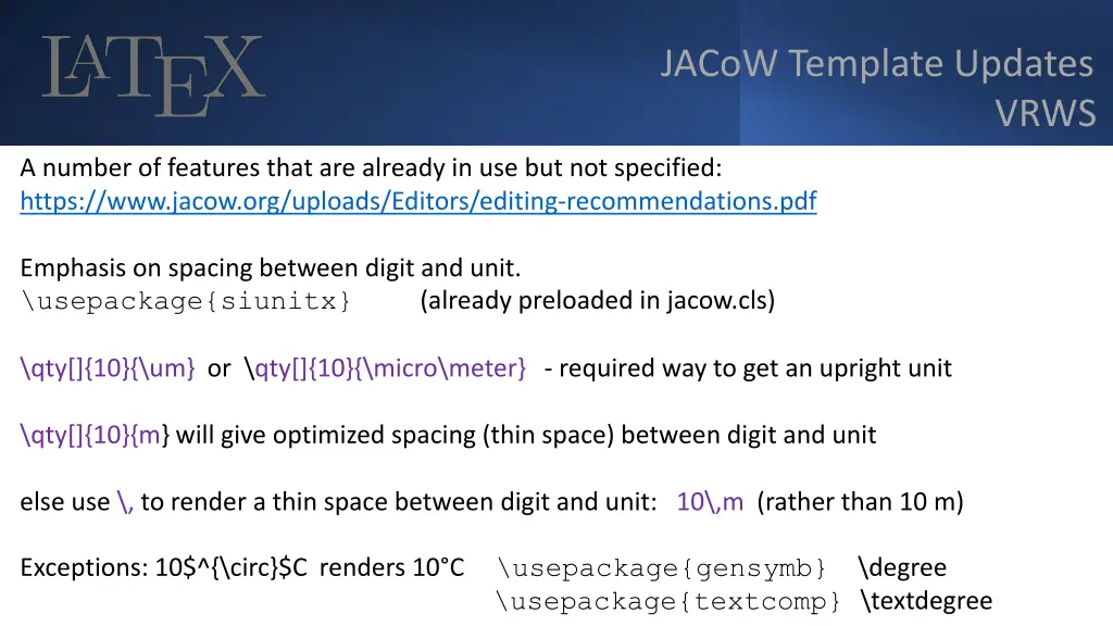 jacow template updates