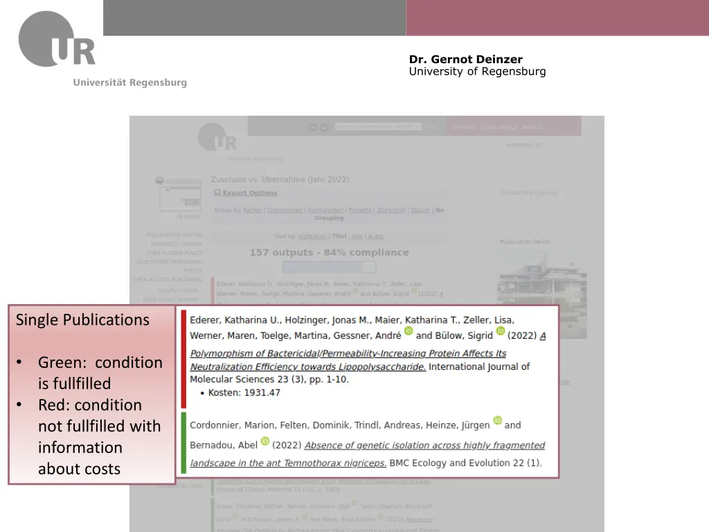 dr gernot deinzer university of regensburg 17