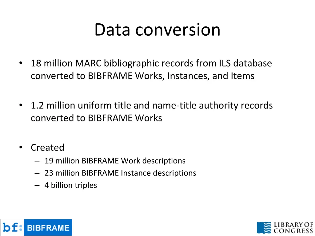 data conversion