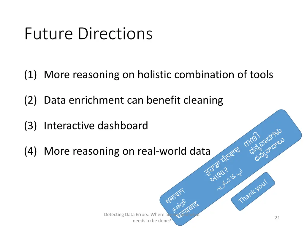 future directions