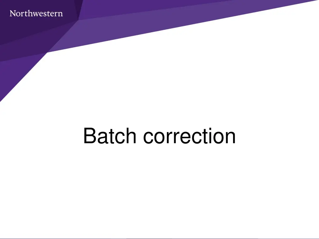 batch correction