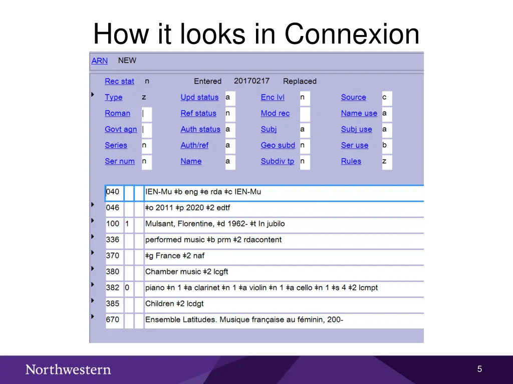 how it looks in connexion
